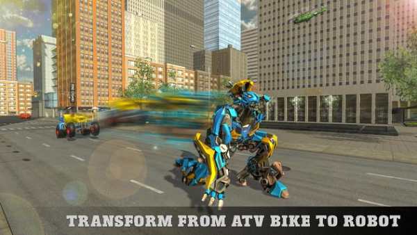 ATV Quad Racing Moto Robot Transformation Game screenshot 2