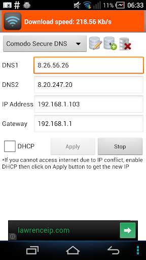WiFi Settings (dns,ip,gateway) screenshot 8