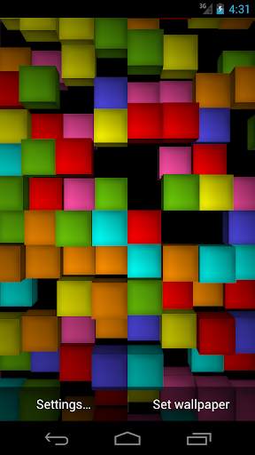Cube 3D: Live Wallpaper screenshot 1