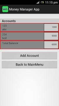 Money Manager स्क्रीनशॉट 1