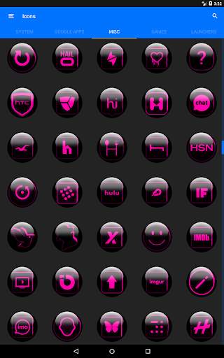 Pink Glass Orb Icon Pack скриншот 22