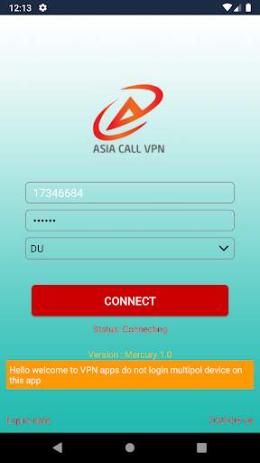 ASIA CALL VPN screenshot 3