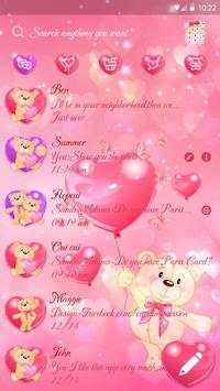 GO SMS ROMANTIC BEAR THEME screenshot 3