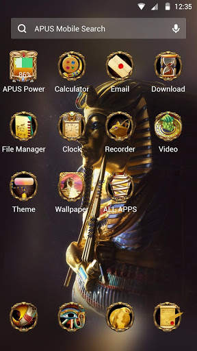 Egypt Scenery Gold Mystery theme-APUS theme screenshot 2