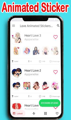 Animated Love Stickers for Whatsapp WASTickerApp screenshot 3