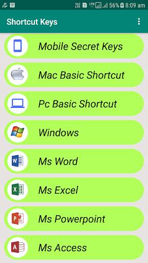 Pc/Laptop Shortcut Key screenshot 1