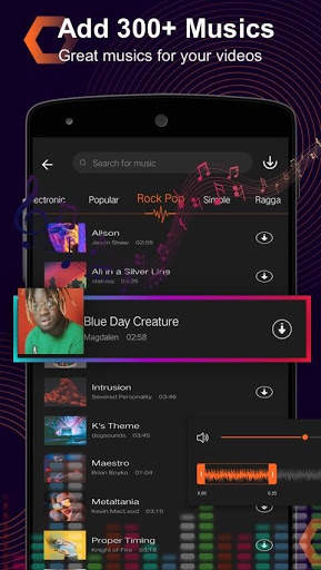Beauty Music Video, slide show- Power Video Editor screenshot 5