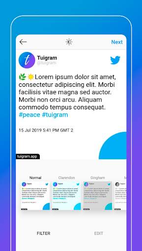Tuigram - Share tweets on instagram screenshot 7
