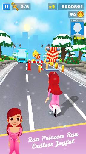 Subway Princess Runner Surf screenshot 1