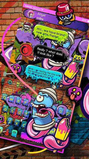 Street Graffiti SMS Keyboard screenshot 2