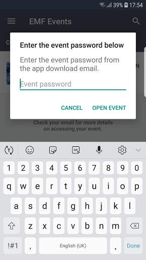 EMF Events screenshot 2