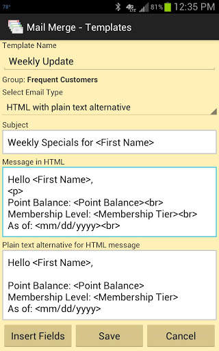 Mail Merge Lite screenshot 7