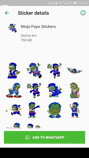 Pepe the Frog Stickers for Whatsapp 🐸 screenshot 4