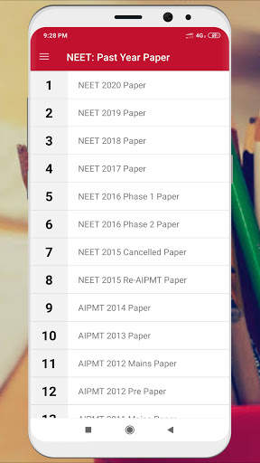 NEET: Previous Year Papers screenshot 1