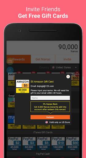 AppNana - Free Gift Cards screenshot 4