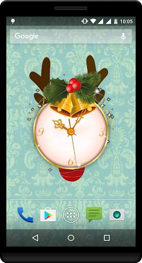 Christmas Clock LIve Wallpaper screenshot 1