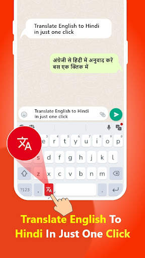Hindi Keyboard - Translator screenshot 1