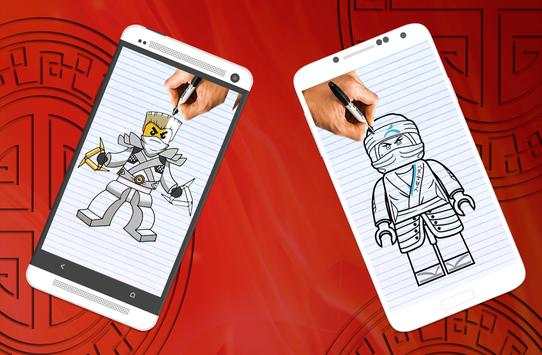 How to draw Lego Ninjago characters screenshot 4