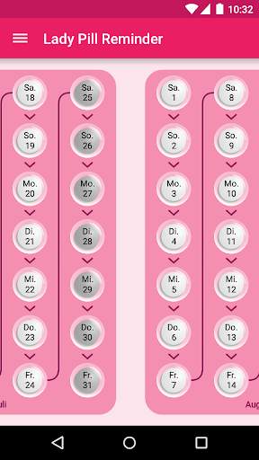 Lady Pill Reminder screenshot 2