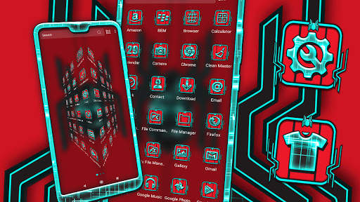 Tech Spider Launcher Theme screenshot 2