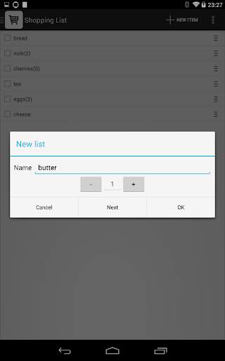 Shopping List for SmartWatch 2 screenshot 5