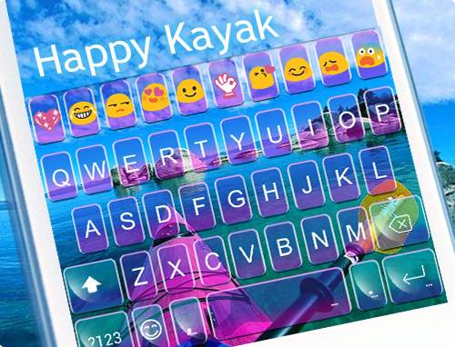 Happy Kayak Emoii Keyboard screenshot 5