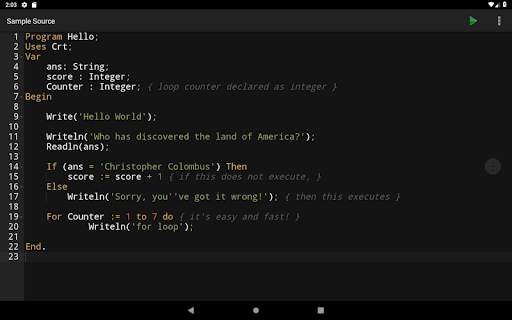 Pascal Programming Compiler скриншот 9