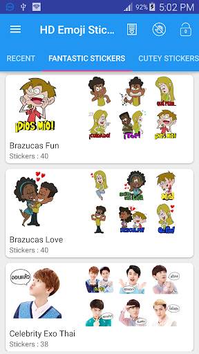 HD Emoji Stickers for all Messengers screenshot 9