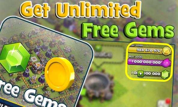 Unlimited Gems for COC Prank screenshot 1
