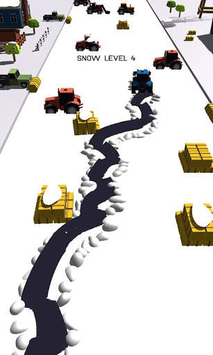 Clean Snow Plowing Road Blocks - Snow Plow Games screenshot 1