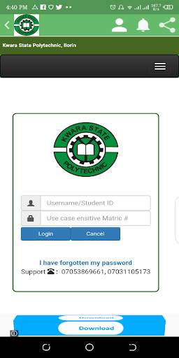 Kwara State Polytechnic app (UNOFFICIAL) 2 تصوير الشاشة