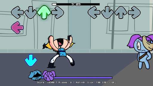 bubbles Pibby FNF Mod screenshot 1