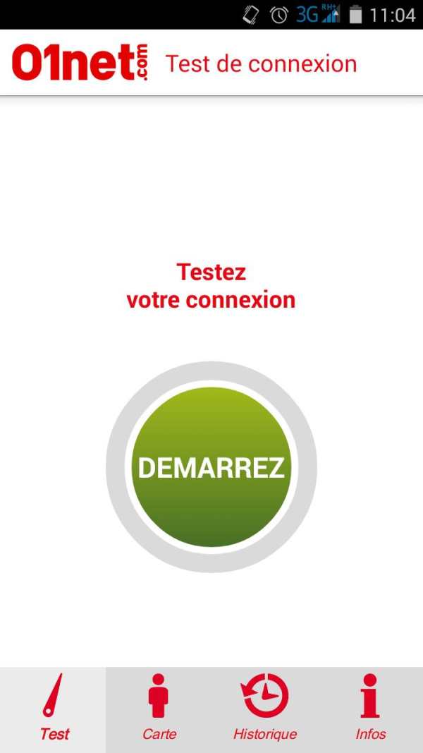 01net.com SpeedTest screenshot 1
