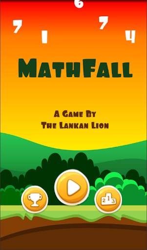 MathFall - Best Math Apps & Brain Games for Kids screenshot 1