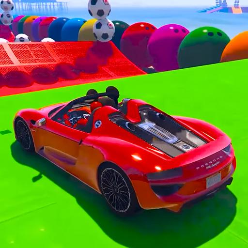 Superhero Car Racing Stunts Limits icon