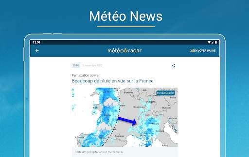 Météo & Radar - pluie et vent screenshot 14