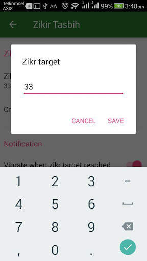 Zikr Tasbeh (full version - no ads) screenshot 3