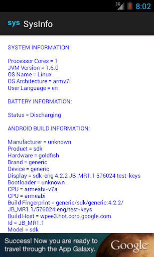 Advanced System Info (sysinfo) screenshot 1