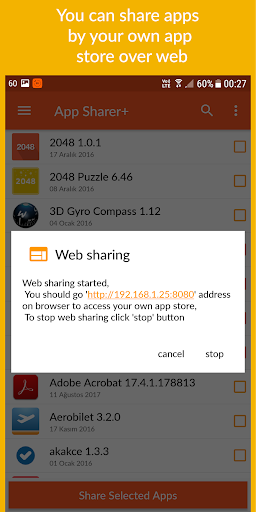 Partage d'application screenshot 6
