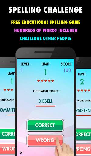 Spelling Challenge - Free screenshot 1