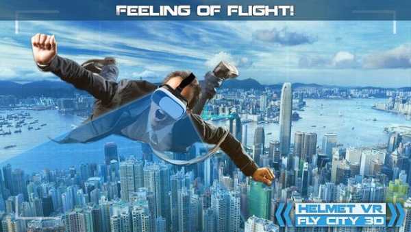 Helmet VR Fly City 3D screenshot 3