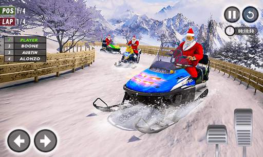 Santa Atv Snow Bike Racing 2021 : Quad Bike Race screenshot 5