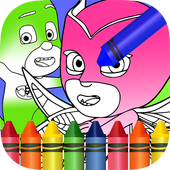 Coloring PJ Kids Party icon