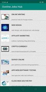 Online Jobs Hub App 2 تصوير الشاشة