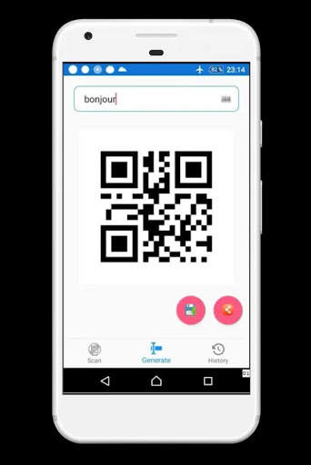 QR and bar code scanner and generetor screenshot 1