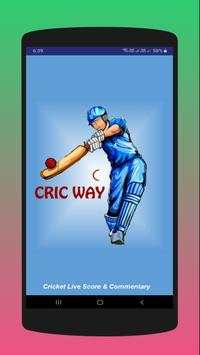 CricWay-Cricket Live Score, Commentary & Team News screenshot 1
