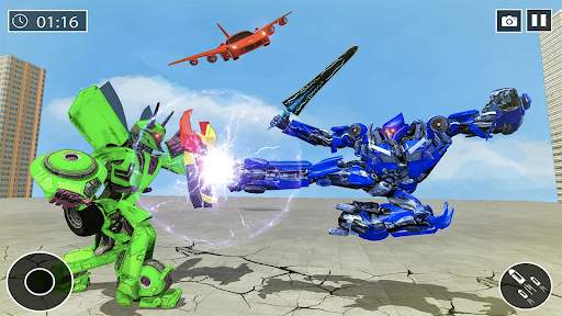 Police Car US War Robot Games screenshot 6