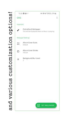 GNS: A Spotify Live Wallpaper screenshot 3