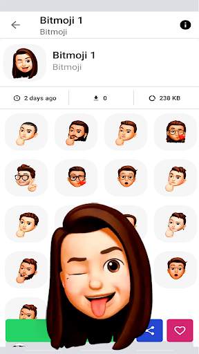 WAStickerApps Animated Bitmoji for WhatsApp screenshot 5