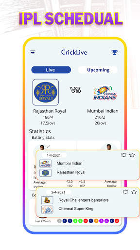 IPL Live Score Schedule - Live Cricket Score 2021 screenshot 1